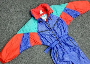 Traje de Nieve de Colección Anoralp Schmello Diseñador Talla 10 Color Púrpura Bloque Prendas de Esquí FRANCIA - Imagen 1 de 12