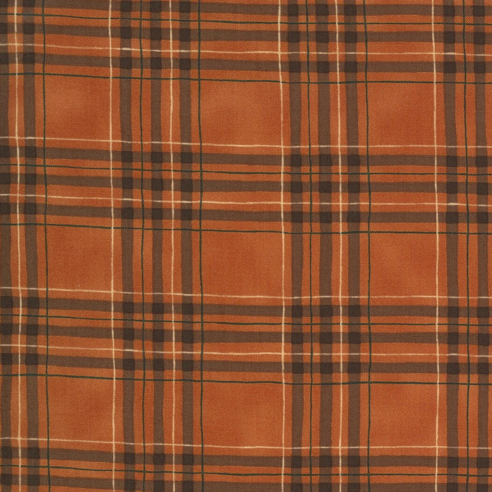 Home on the Range Barbed Plaid Shirt Chestnut by Deb Strain for Moda 1/2 Yard - Image 1 of 1