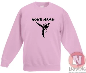 Personalised Martial arts sweatshirt Children's - Just add name - Picture 1 of 13
