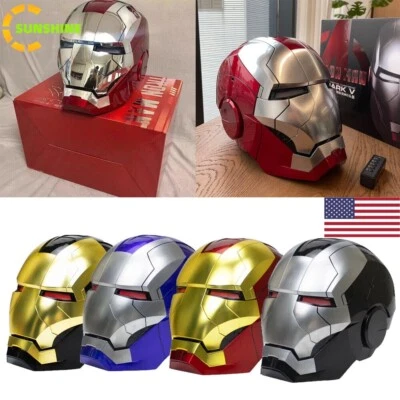 Máscara de Natal capacete vestível controle de voz deformável Iron Man 1:1 MK5 Jarvis - Imagem 1 de 4