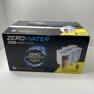 Zero Water ZR-006-TG BPA-Free Replacement Filters - 6 Pieces NEW Sealed Filters - Picture 1 of 6