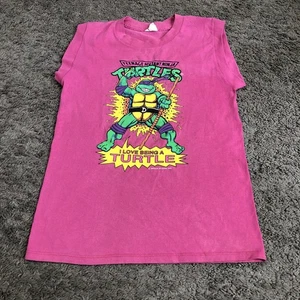 VTG Teenage Mutant Ninja Turtles I Love Being A Turtle Kid T-Shirt Size L 1990 - Picture 1 of 9
