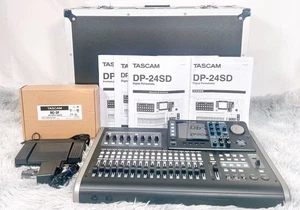 w/Case SET TASCAM DP-24SD 24-Track Digital Portastudio Operation Tested - Picture 1 of 8