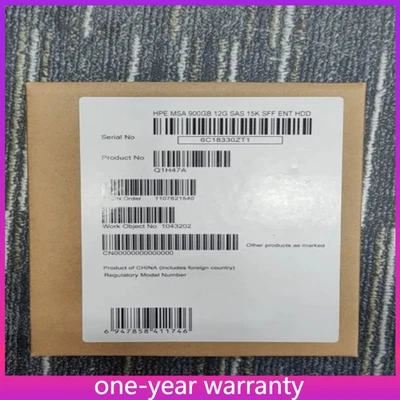 NEW Q1H47A 873371-001 HPE MSA 12G 900GB SAS 15K 2.5IN ENTERPRISE HDD Hard Drive - Image 1 of 3