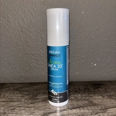 BIOLABS PRO Natural Bio-Identical DHEA 20 Cream 2-Month Supply Men/Women Sealed - Image 1 of 4