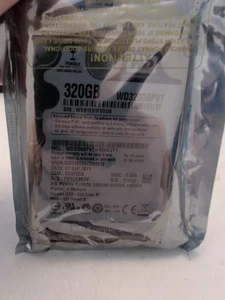 Western Digital Scorpio Blue 320GB,Internal,5400 RPM,6.35 cm (2.5") (WD3200BPVT) - Afbeelding 1 van 2