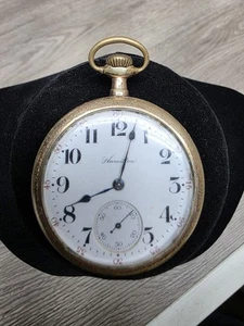 Vintage 1911 Hamilton Grade 972 Model 1 16S 17J Taschenuhr Double Roller läuft LESEN - Bild 1 von 17