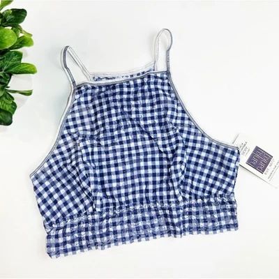 Bralette Hanky Panky Bluye Gingham Cuello Alto Talla Pequeña Foto 1 de 2