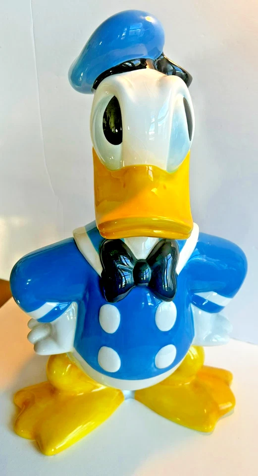 Vintage 1998 Disney Donald Duck 75th Anniversary X-Large Cookie Jar 17"H x 11"W - Image 1 of 4