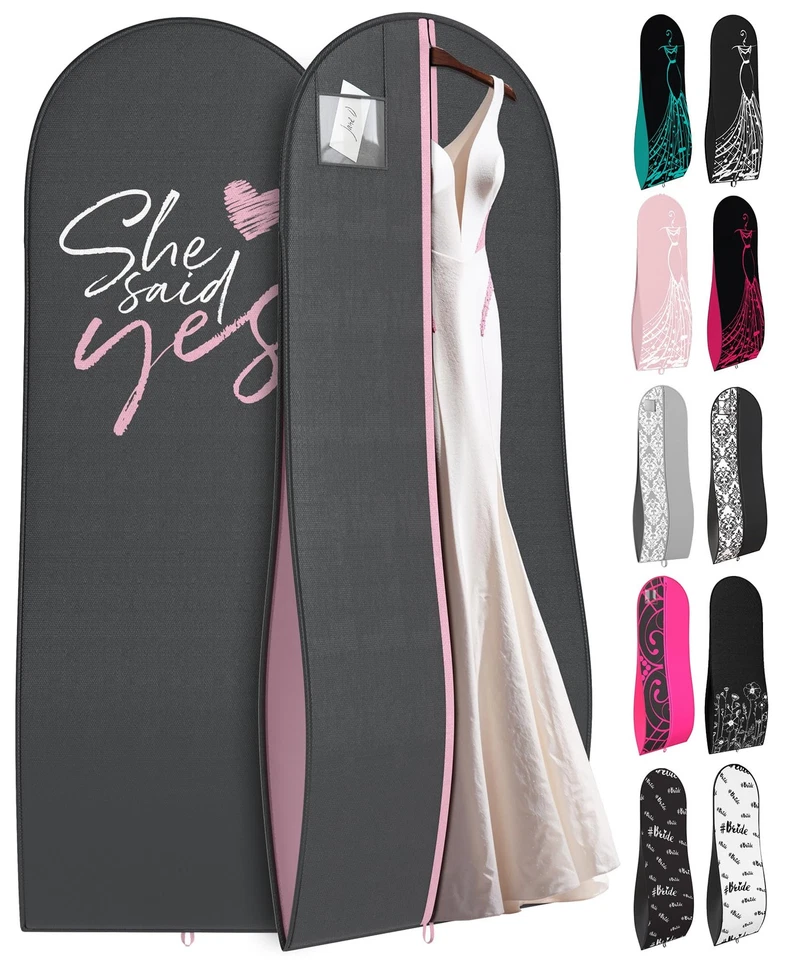 Your Bags 72" Tapered Long Dress Bags for Gowns - Wedding Dress Garment Bag f... - Изображение 1 из 4