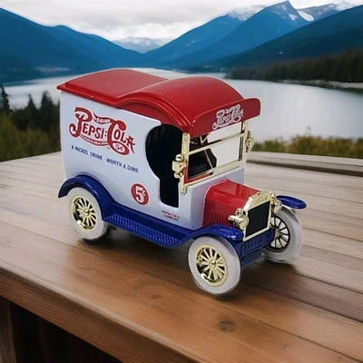 Gearbox Replica Pepsi Cola Ltd Ed. 1912 Ford Delivery Car Coin Bank Used  - Image 1 of 4