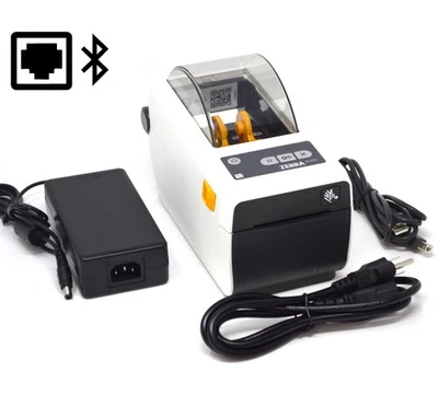 Zebra ZD410 Direct Thermal Barcode Label Receipt Printer USB Bluetooth ethernet - Image 1 of 4