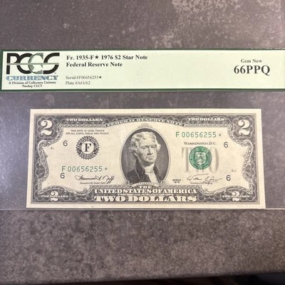1976 $2 Atlanta STAR Fr 1935-F* PCGS 66 PPQ Gem 6 Digit SN Ends In 6255* 3 Of 4 - Image 1 of 4