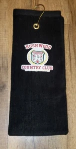Bushwood CaddyShack Golf Sport Towel 26x16 Black  - Picture 1 of 2