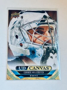 2024-25 Upper Deck Series 2 Canvas Connor Hellebuyck Winnipeg Jets - Picture 1 of 2
