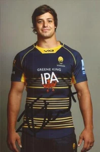 WORCESTER WARRIORS RUGBY UNION: FRANCOIS VENTER SIGNED 6x4 PORTRAIT PHOTO + COA - Bild 1 von 1