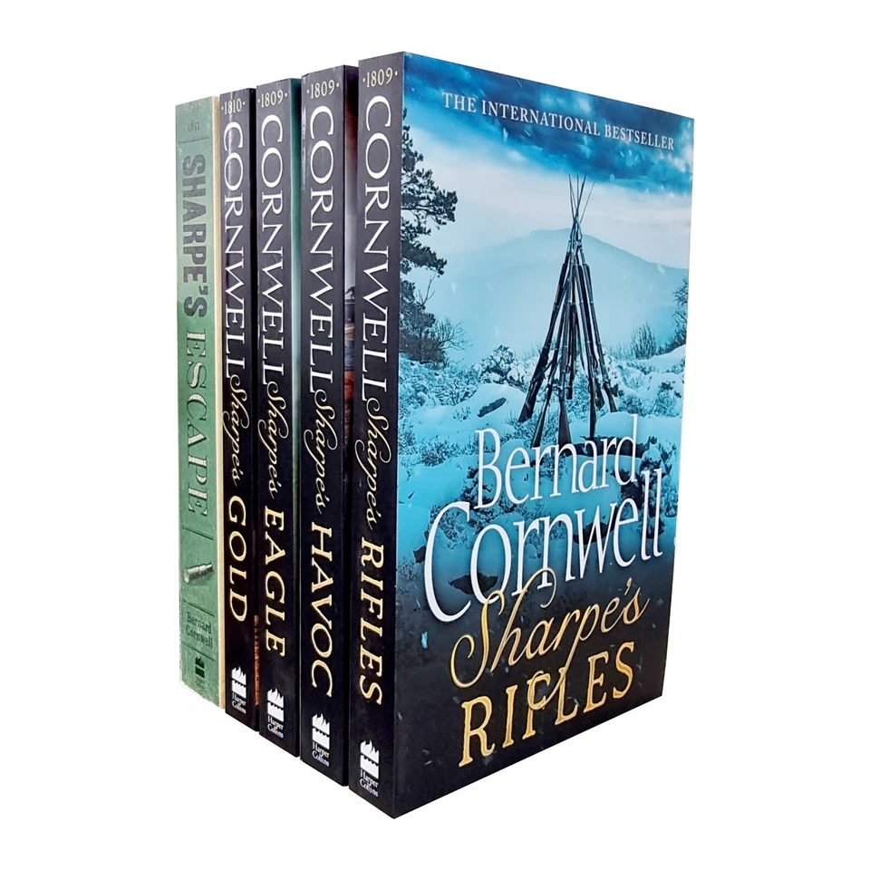 The Sharpe Series 6 to 10 Collection 5 Books By Bernard Cornwell - Fiction - PB - Imagem 1 de 2