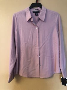 Statement Bon Ton Long Sleeve Button Down Blouse Shirt Top Women's Size 14 New - Picture 1 of 12