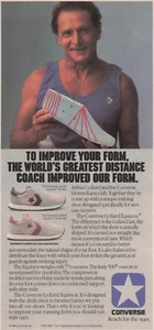 1985 Vintage Print Ad Converse Arthur Lydiar Equinox To Improve Your Form Coach - Picture 1 of 2