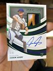 AARON ASHBY RC AUTO PATCH 5/5 Green 2022 Immaculate Collection Brewers Sharp📈💎