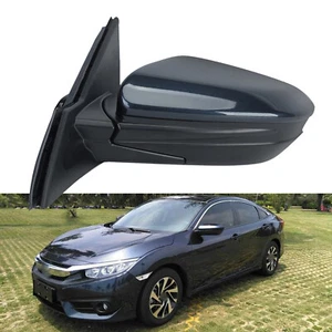 For Honda Civic 2016-2021 Driver Side Mirror Assembly Cosmic Blue Metallic B607M - Picture 1 of 15