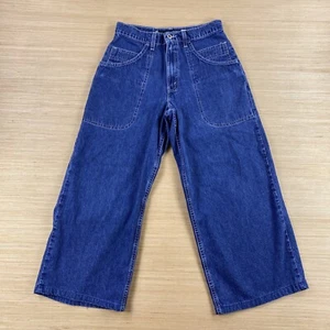 Vintage Silvertab Jeans Mens 28x26 Student Scoop Pocket Baggy Loose Made in USA - Picture 1 of 17