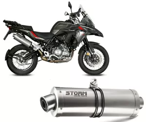 Scarico Storm by Mivv Oval acciaio inox per Benelli TRK 502 X 2018 > 2023 - Bild 1 von 5