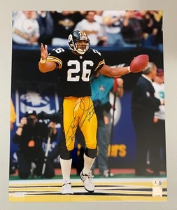 ROD WOODSON SIGNED/AUTOGRAPHED PITTSBURGH STEELERS 16x20 PHOTO - BECKETT BAS - Picture 1 of 2