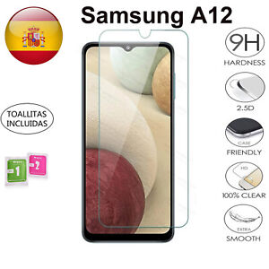 Protector de Pantalla para Samsung Galaxy A12 Cristal Templado Vidrio 9H Premium