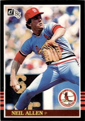 1985 Donruss Neil Allen St. Louis Cardinals #205 - Image 1 of 2
