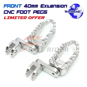 For XB12S Lightning 1125R Billet Front 40mm Adjustable Touring Footrests - Picture 1 of 12