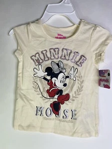 Disney Minnie Mouse Fierce and Fashionable Short Sleeve T-Shirt Top Girls 5T - Picture 1 of 5