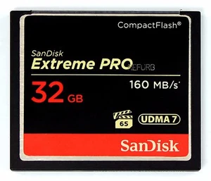 Tarjeta de memoria SanDisk ExtremePro 32 GB CF SDCFXPS-032G G Extreme Pro 32 GB 160 MB/s - Imagen 1 de 9