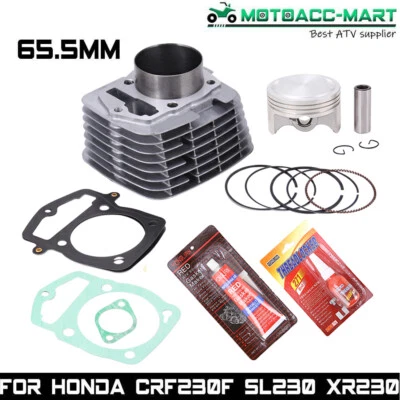 Cylinder Piston Gasket Rebuild Top End Kit for Honda CRF230F 2003-2019 2004 2005 - Image 1 of 4