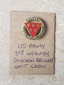 3rd Infantry Division Artillery Unit Crest DUI - Picture 1 of 3