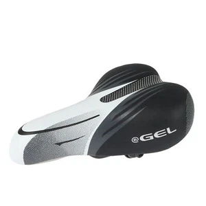 WITTKOP Fahrradsattel GEL Jugendsattel weiß-schwarz - Bild 1 von 6