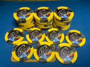 37 $5 CRYSTAL PARK CRYSTAL CITY CALIFORNIA CASINO OTTIME CONDIZIONI CHIPS - Foto 1 di 4