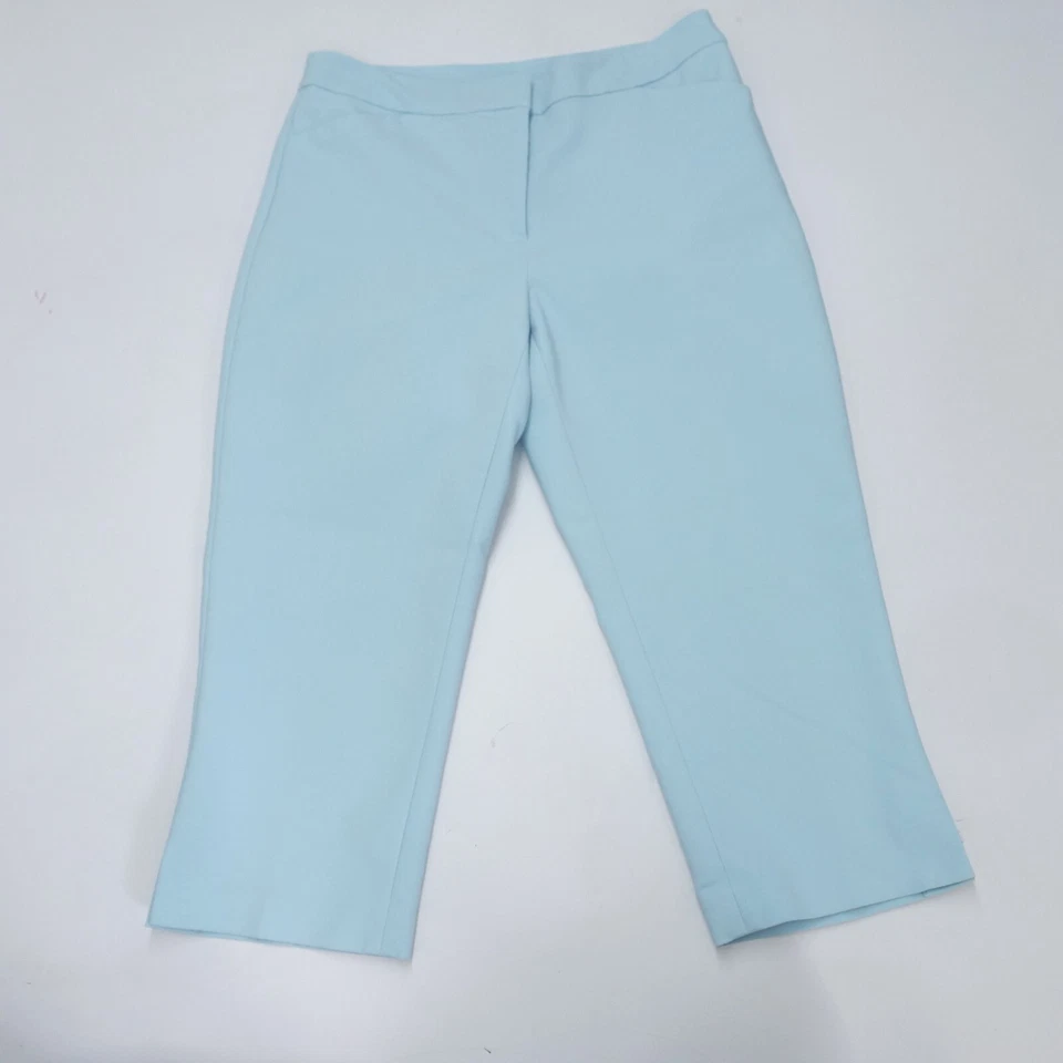 Ruby RD. Capri Pants Women's 6 Blue Cotton Stretch High-Rise Curvy Classic Fit - Image 1 of 4