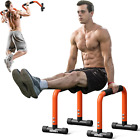 Push up Bar, 12.6" High Parallettes Bars 2 in 1 Wall Mounted Pull up Bar/Push up