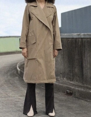 Jac + Jack lightweight oversized  trench coat in brown size 12 - Image 1 of 4