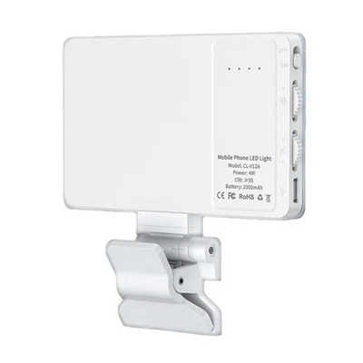 LED  Rechargeable Clip Fill Light Adjustable Portable Lamp for Phone, Pad,9550 - Image 1 of 4