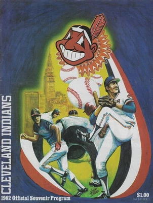 1982 Cleveland Indians vs Kansas City Royals Program Not Scored Near Mint! NICE - Image 1 of 4