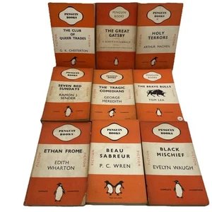 9 PENGUIN Fiction Vintage 1st Edition Paperback Joblot Bundle 30’s,40’s&50´s - Imagen 1 de 24