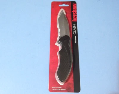 Kershaw 1605ST CLASH черный часть зубчатый помощь linelock нож 4 3/8» закрытый - Изображение 1 из 4