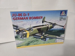 Vintage Italeri 1-72 JU-86 D-1 German Bomber OBOC New Nice - Picture 1 of 5
