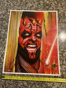 11x14 Craig Fraser Art Print Signed/ Darth Maul Shining - Picture 1 of 11