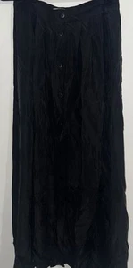 Vtg The Limited Sz M/S Button Front Black 100% Silk Midi Skirt Goth NWT - Picture 1 of 13