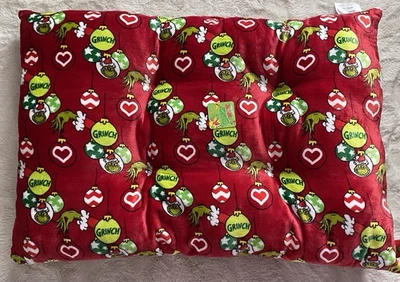 Dr. Seuss El Grinch Perro Mascota CAMA Super Suave Adorno de Navidad 39” X 26” Rojo NUEVO Foto 1 de 4