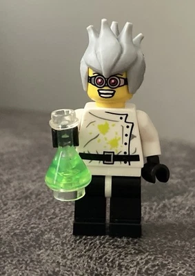 LEGO® Minifigura col04-16 Crazy Scientist Serie 4 Juego Completo con Soporte y Acceso Foto 1 de 2