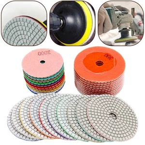 Diamond Dust Sanding Discs 15 Pcs 100mm for Concrete and Stone Finishing - Picture 1 of 12